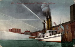 Fireboat "David Scannell" Postcard