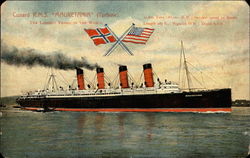 Cunard R.M.S. "Mauretania" (Turbine) Steamers Postcard Postcard