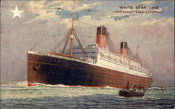 White Star Line Twin-Screw R.M.S. "Homeric" Boats, Ships Postcard Postcard