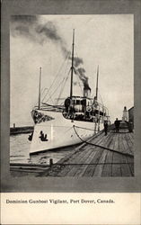 Dominion Gunboat Vigilant Port Dover, Canada Misc. Canada Postcard Postcard