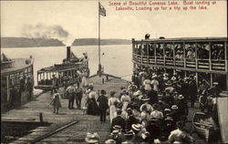 Scene at Beautiful Conesus Lake Postcard