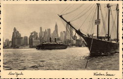 Harbor Scene Postcard