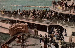 Crowds Going on Excursion Boat For Coney Island, NY New York Postcard Postcard