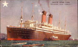 White Star Line - Twin-Screw R.M.S. "Adriatic." Postcard