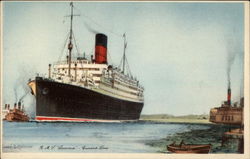 R.M S "Laconia" - Cunard Line Steamers Postcard Postcard