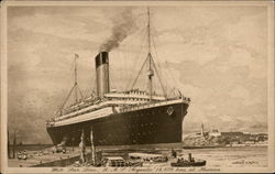 White Star Line, R. M. S. " Megantic " Postcard