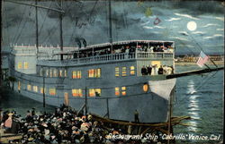 Restaurant Ship "Cabrillo" Postcard