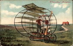 D' Equevilley's Aeroplane Aircraft Postcard Postcard