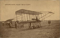 Grahame-White Ready For A Flight Aircraft Postcard Postcard