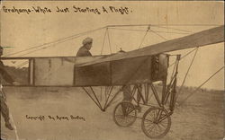 Grahame-White Just Starting a Flight Aviators Postcard Postcard