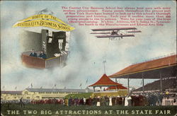 The Two Big Attractions at the State Fair Exposition Postcard Postcard