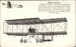 Biplan Farman Aircraft Postcard Postcard