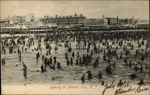 Bathing at Atlantic City New Jersey