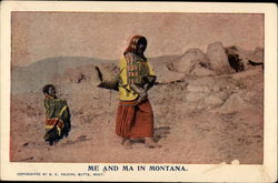 Me and Ma in Montana Postcard