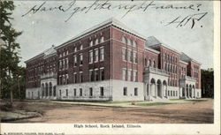 High School Rock Island, IL Postcard Postcard