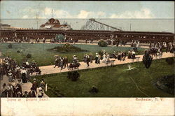 Scene at Ontario Beach Rochester, NY Postcard Postcard