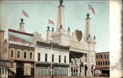 Surf Avenue and Entrance to Luna Park, Coney Island New York, NY Postcard Postcard