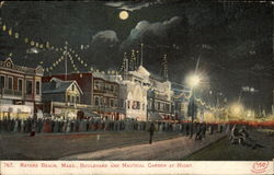 Boulevard and Nautical Garden at Night Postcard