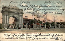 Entrance to Steeplechase Park Coney Island, NY Postcard Postcard