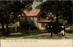 The Witch House Pigeon Cove, MA Postcard Postcard