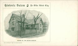 House of the Seven Gables Salem, MA Postcard Postcard