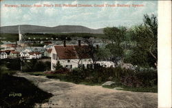 Norway, Maine, from Pike's Hill Portland Division, Grand Trunk Railway System Postcard