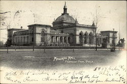 Memorial Hall, Fairmount Park Postcard