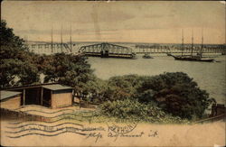 St. John's River and Bridge Jacksonville, FL Postcard Postcard