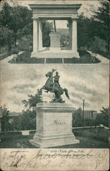 Tomb of Pres. Polk. Gen'l Jackson's Monument Postcard