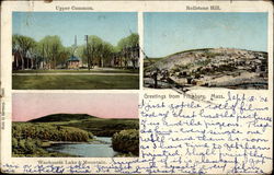 Upper Common, Rollstone Hill, Wachusett Lake & Mountain Fitchburg, MA Postcard Postcard