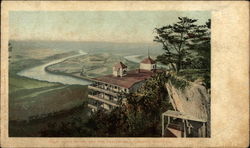 Point Hotel and the Battlefield Lookout Mountain, GA Postcard Postcard