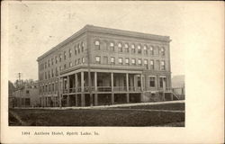 Antlers Hotel Spirit Lake, IA Postcard Postcard