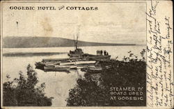 Gogebic Hotel and Cottages Lake Gogebic, MI Postcard Postcard