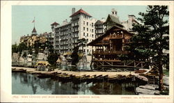 Boat Landing and Main Entrance, Lake Mohonk House New Paltz, NY Postcard Postcard