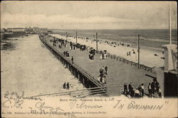 Board Walk Rockaway Beach, NY Postcard Postcard