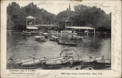 Boat House Central Park Postcard