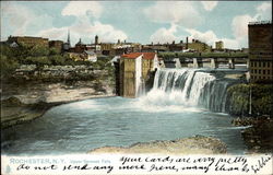 Upper Genesee Falls Rochester, NY Postcard Postcard