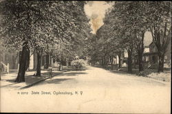 State Street Ogdensburg, NY Postcard Postcard