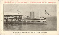 Public Dock and Recreation Pavillion Postcard