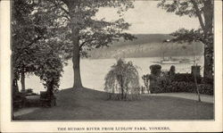 The Hudson River from Ludlow Park Yonkers, NY Postcard Postcard