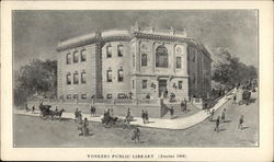 Yonkers Public Library New York Postcard Postcard