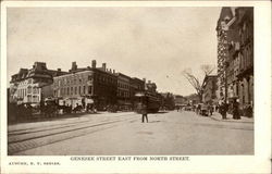 Genesee Street East from North Street Postcard