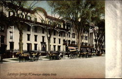 American-Adelphia Hotels Saratoga Springs, NY Postcard Postcard