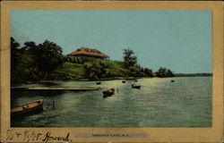 Saratoga lake New York Postcard Postcard