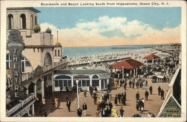 Boardwalk and Beach Ocean City, NJ