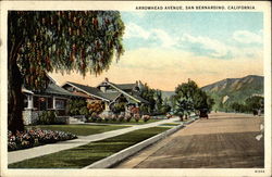 Arrowhead Avenue San Bernardino, CA Postcard Postcard