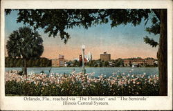 Orlando, Fla., Reached Via "The Floridian" and "The Seminole" Postcard