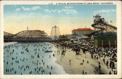 A Typical Bathing Scene Postcard