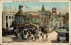 Crazy Village, Willow Grove Park Pennsylvania Postcard Postcard