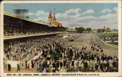 Derby Day, 1929, Churchill Downs Postcard